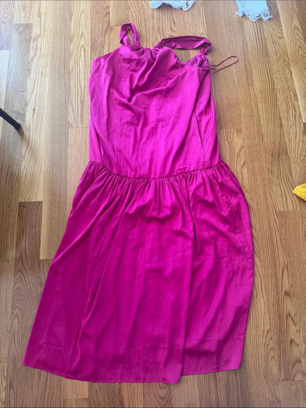 Banana Republic Fuchsia Pink Sleeveless Midi Dress
